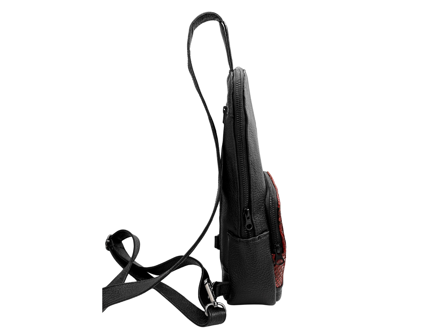 CROSSBODY PITON ROJO