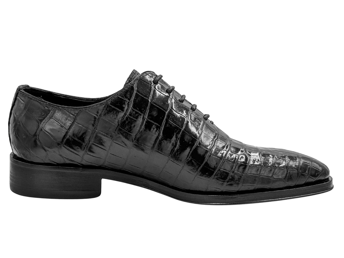 BLACK CROCO WHOLECUT