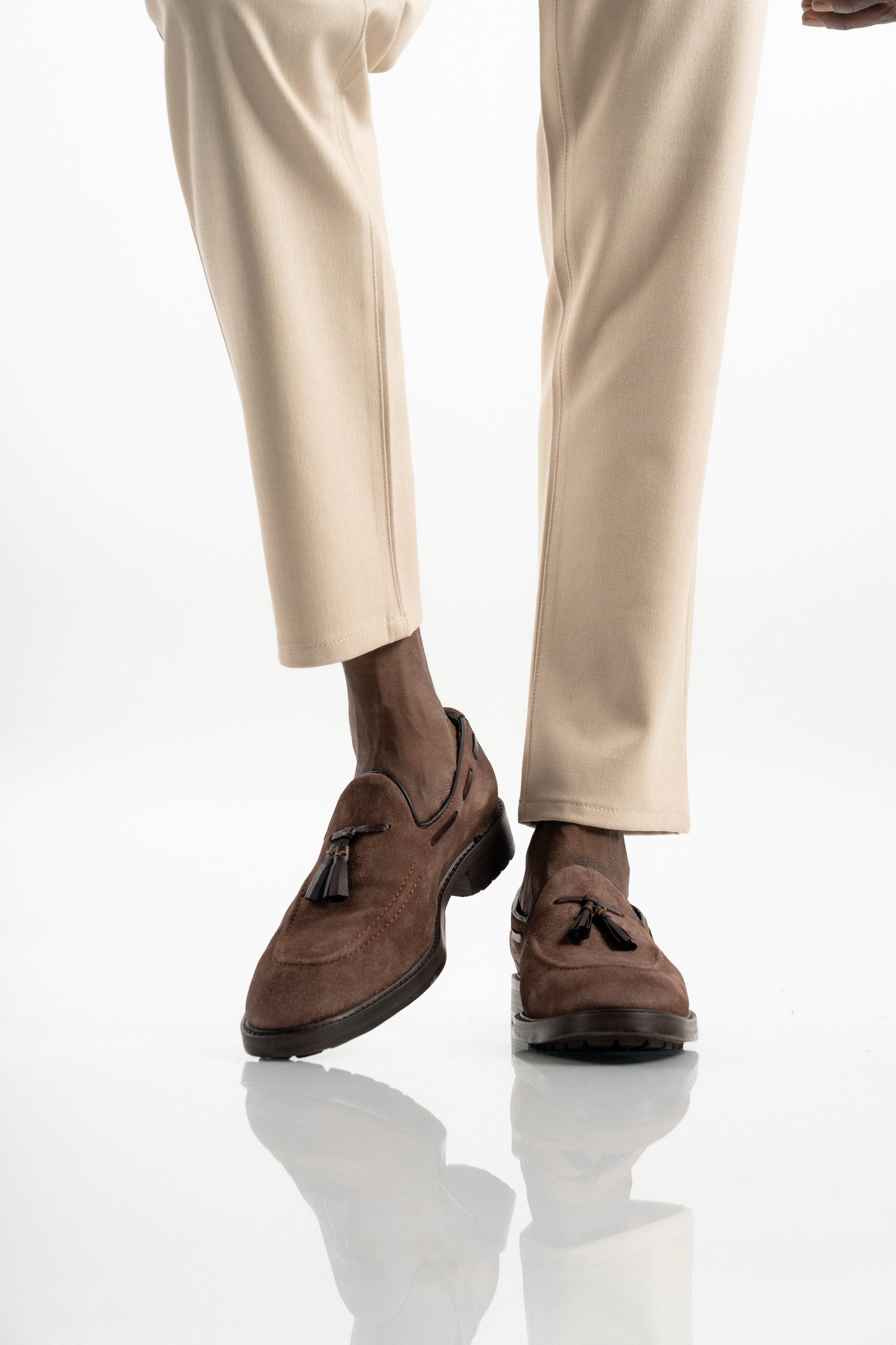 BROWN SUEDE LOAFER