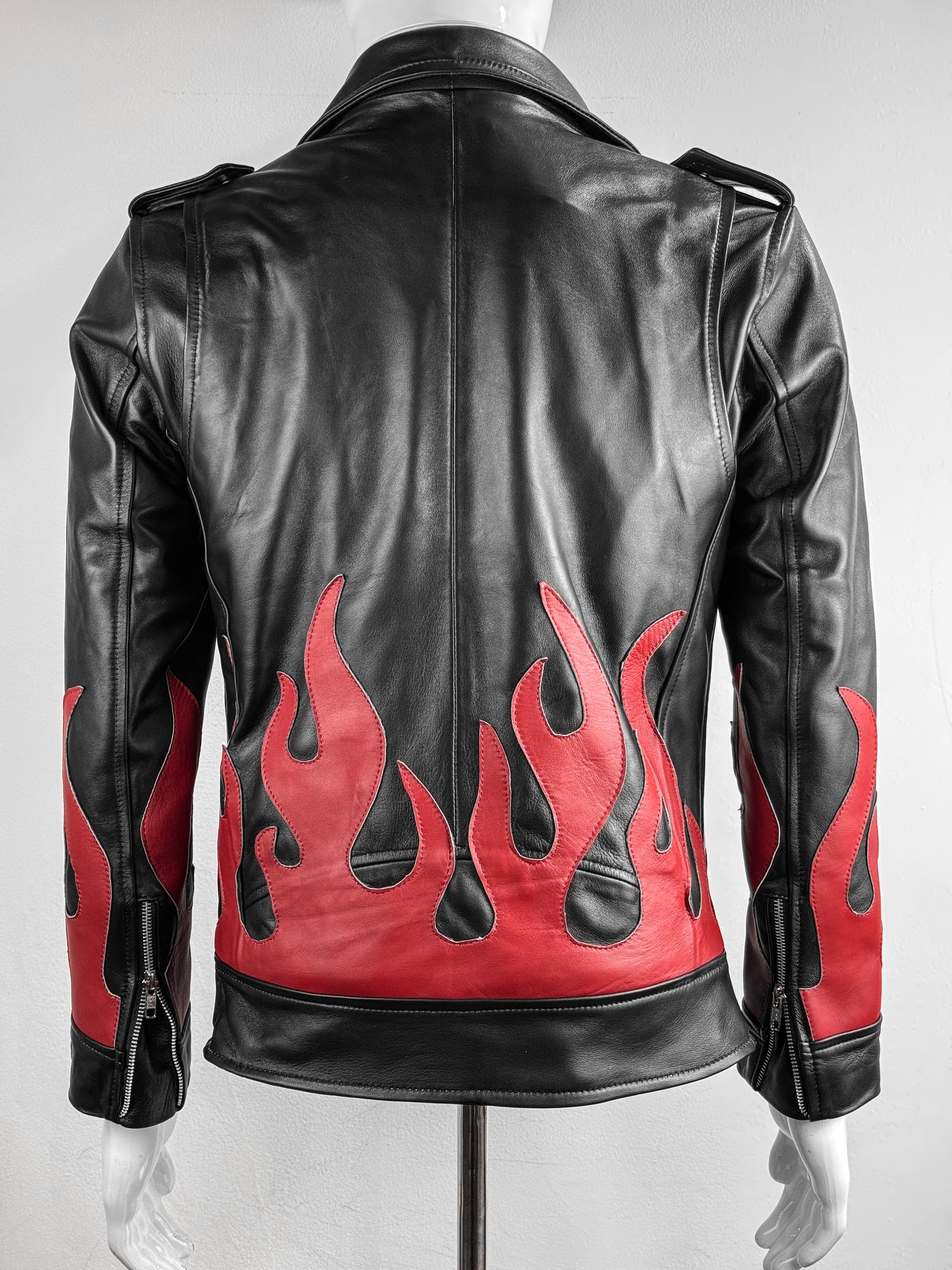 RED FLAMES BIKER