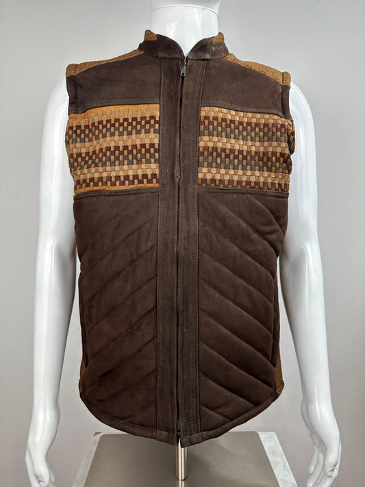 BROWN SUEDE VEST