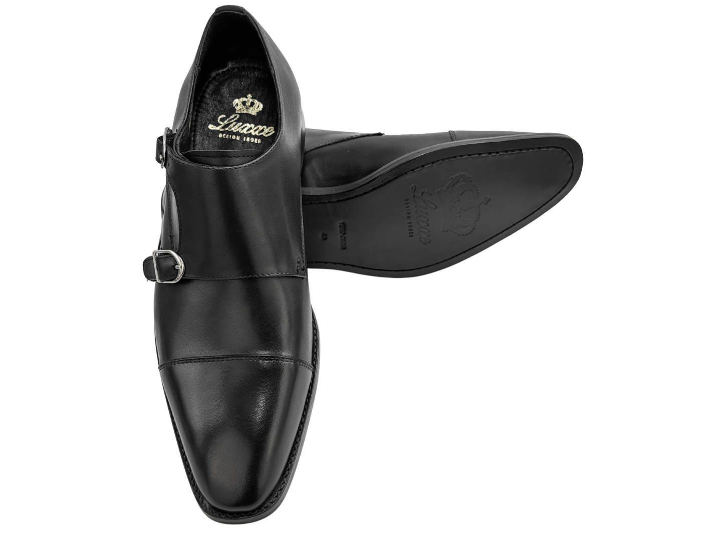 BLACK ITALIAN MONKSTRAP