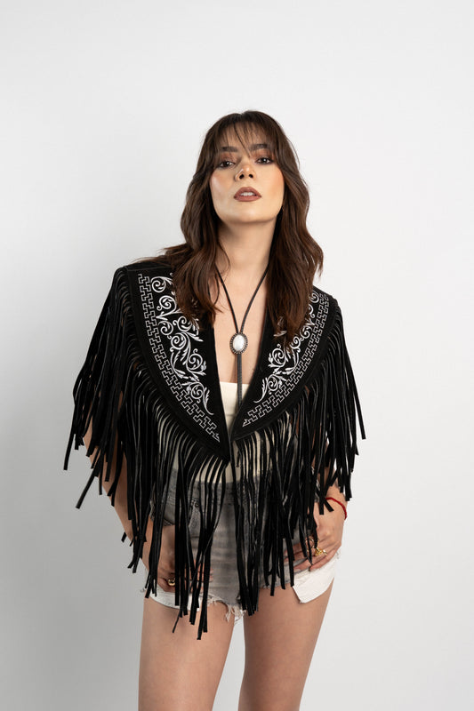 PONCHO ANTE BORDADOS
