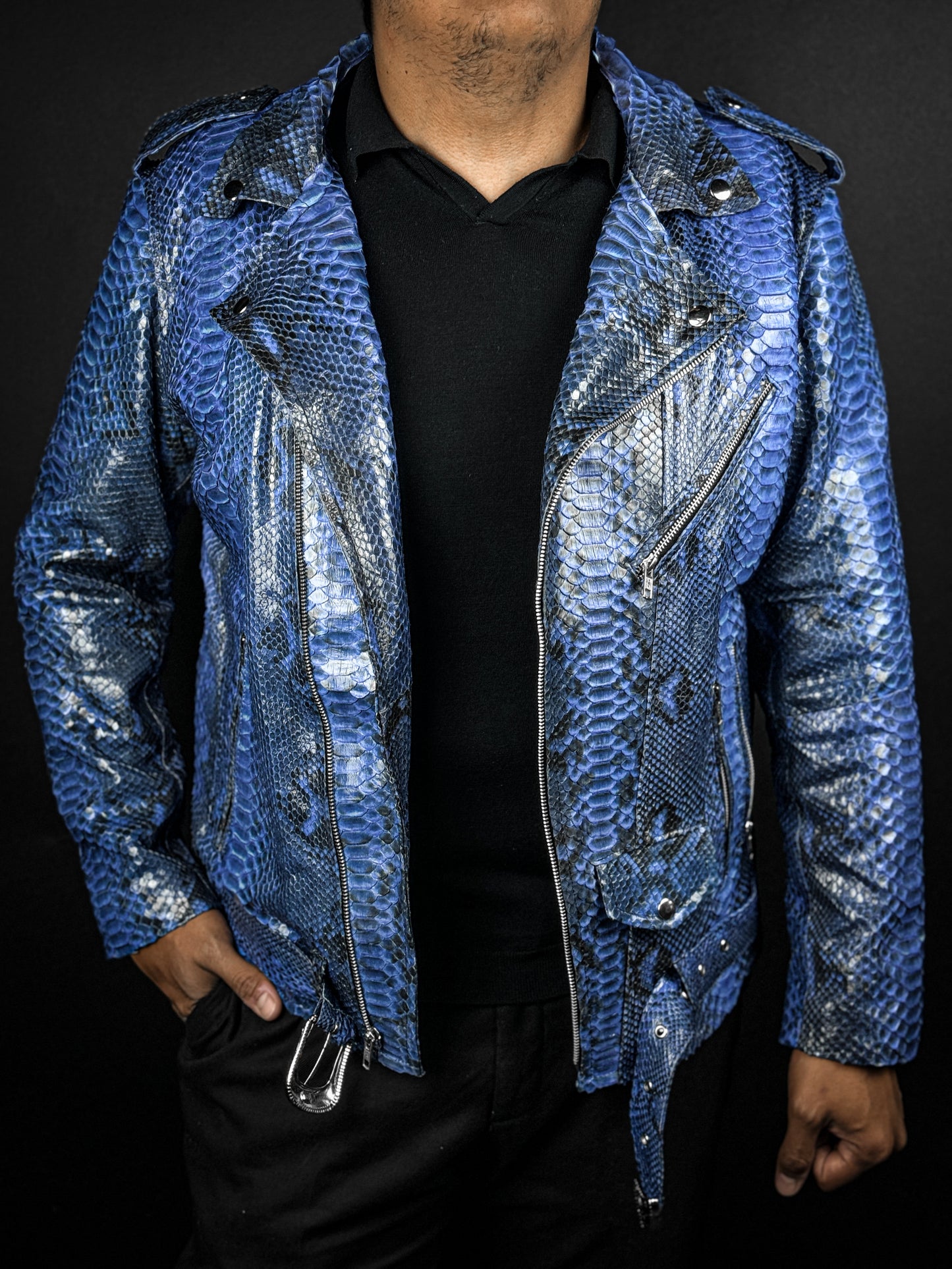 BLUE PYTHON BIKER