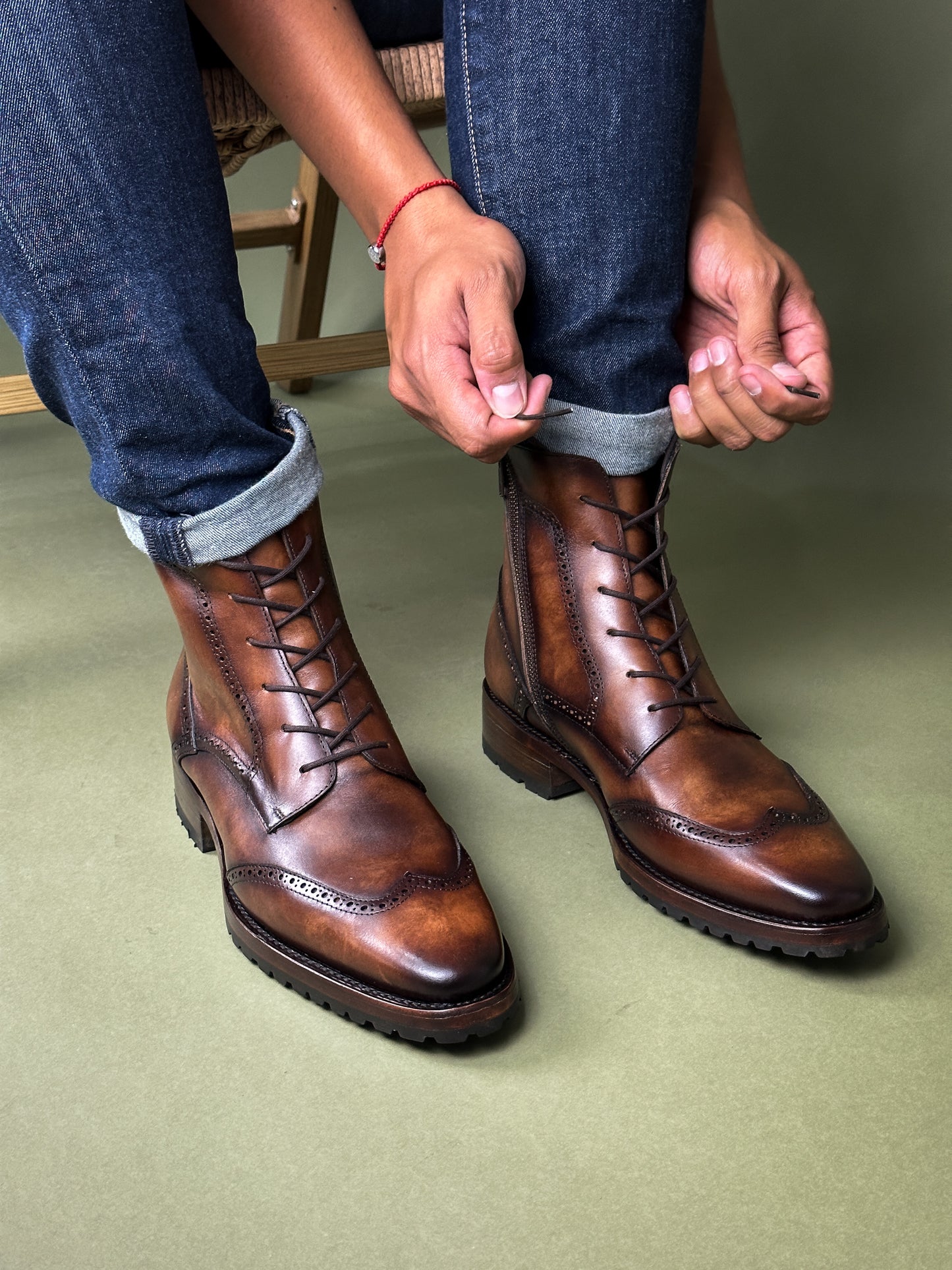 BROWN COMBAT BROGUE