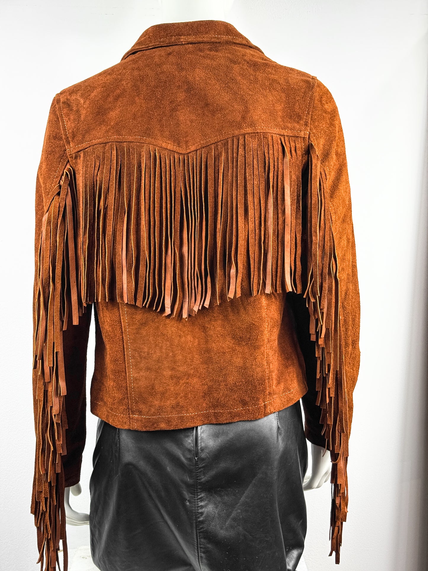 SUEDE CHESTNUT JACKET WOMAN