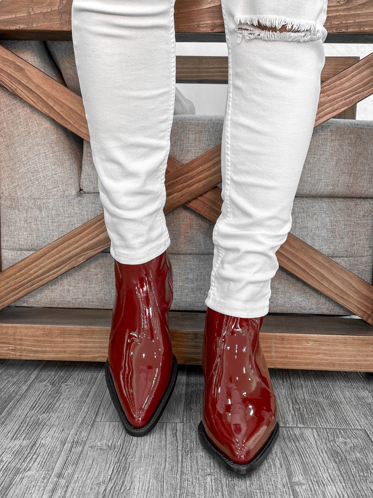 RED PATENT CANNES