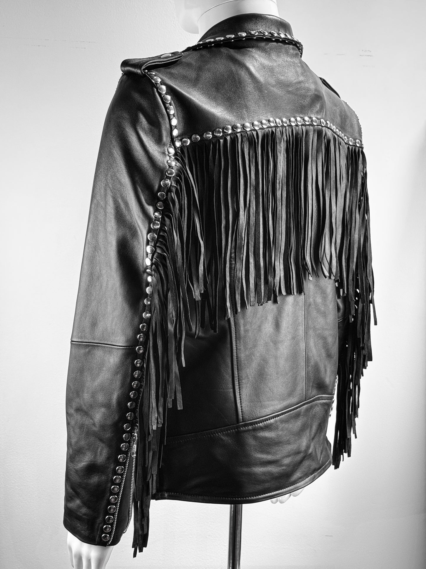 DOUBLE FRINGED STUDDED