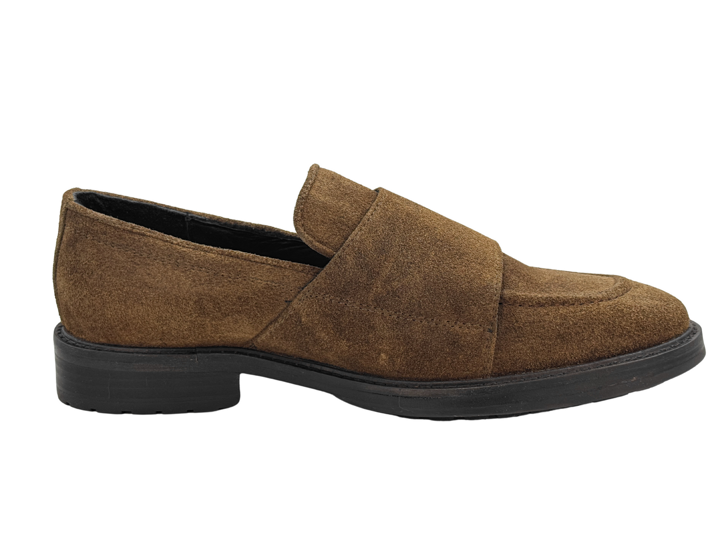 SUEDE TAUPE MONK