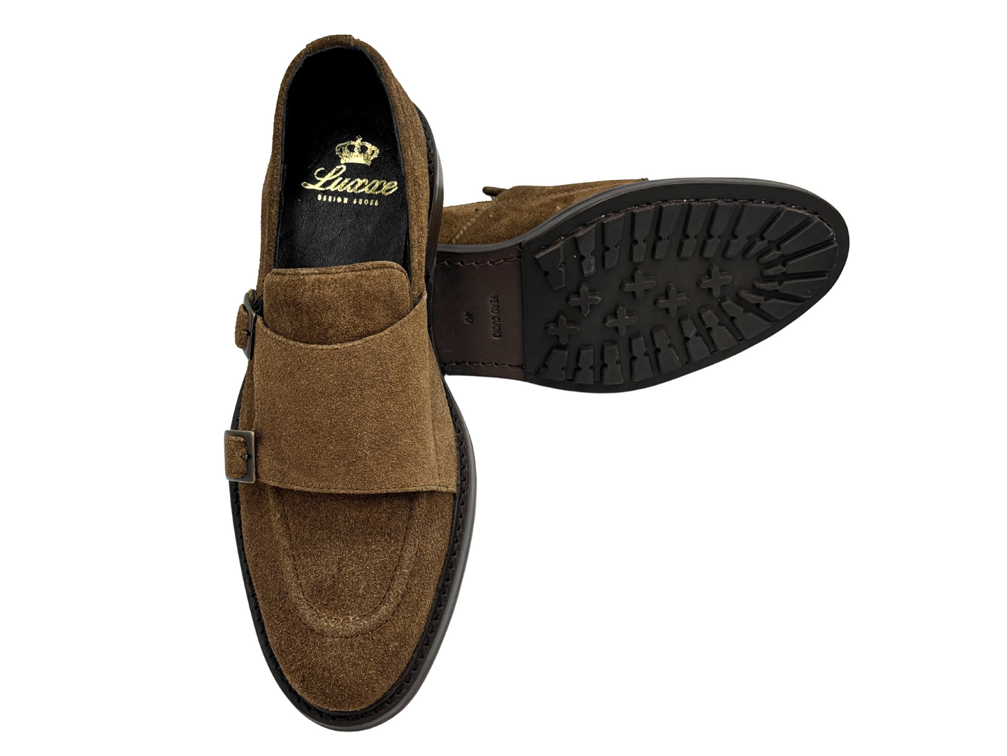 SUEDE TAUPE MONK