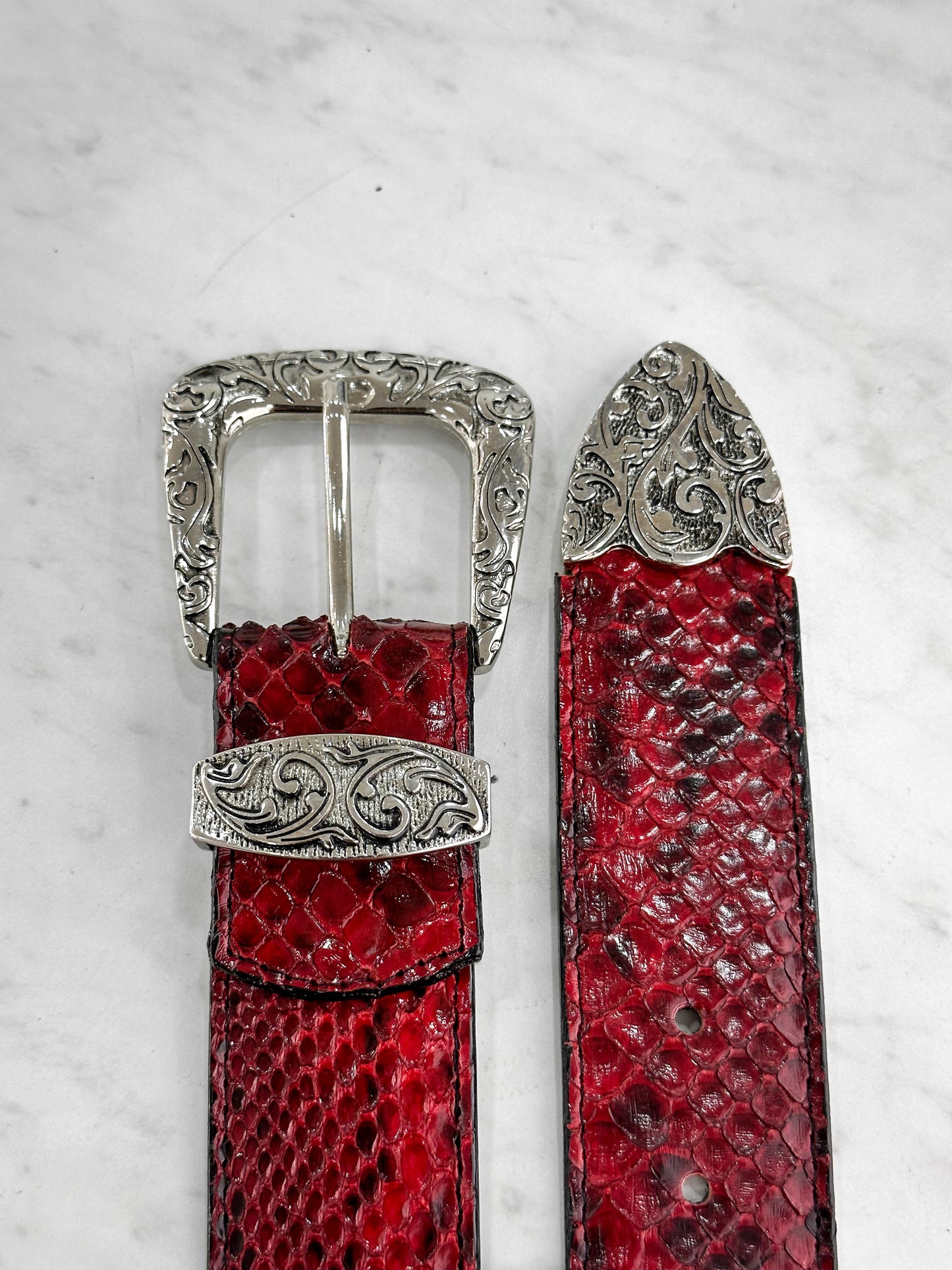 RED PYTHON BELT