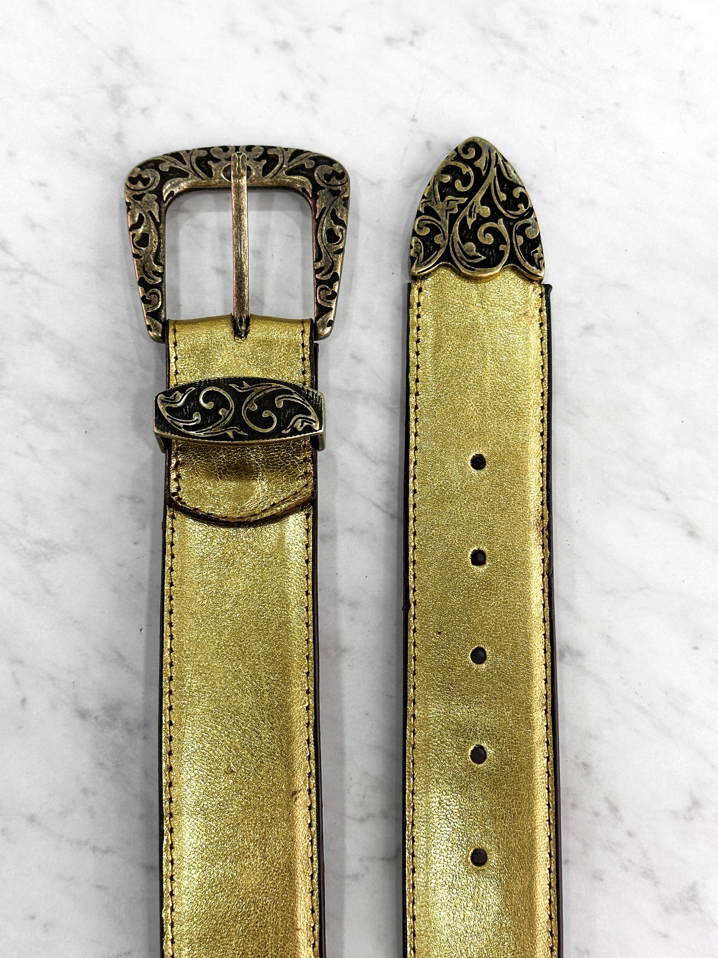 Ceinture lézard brune (LUXXE-PS)