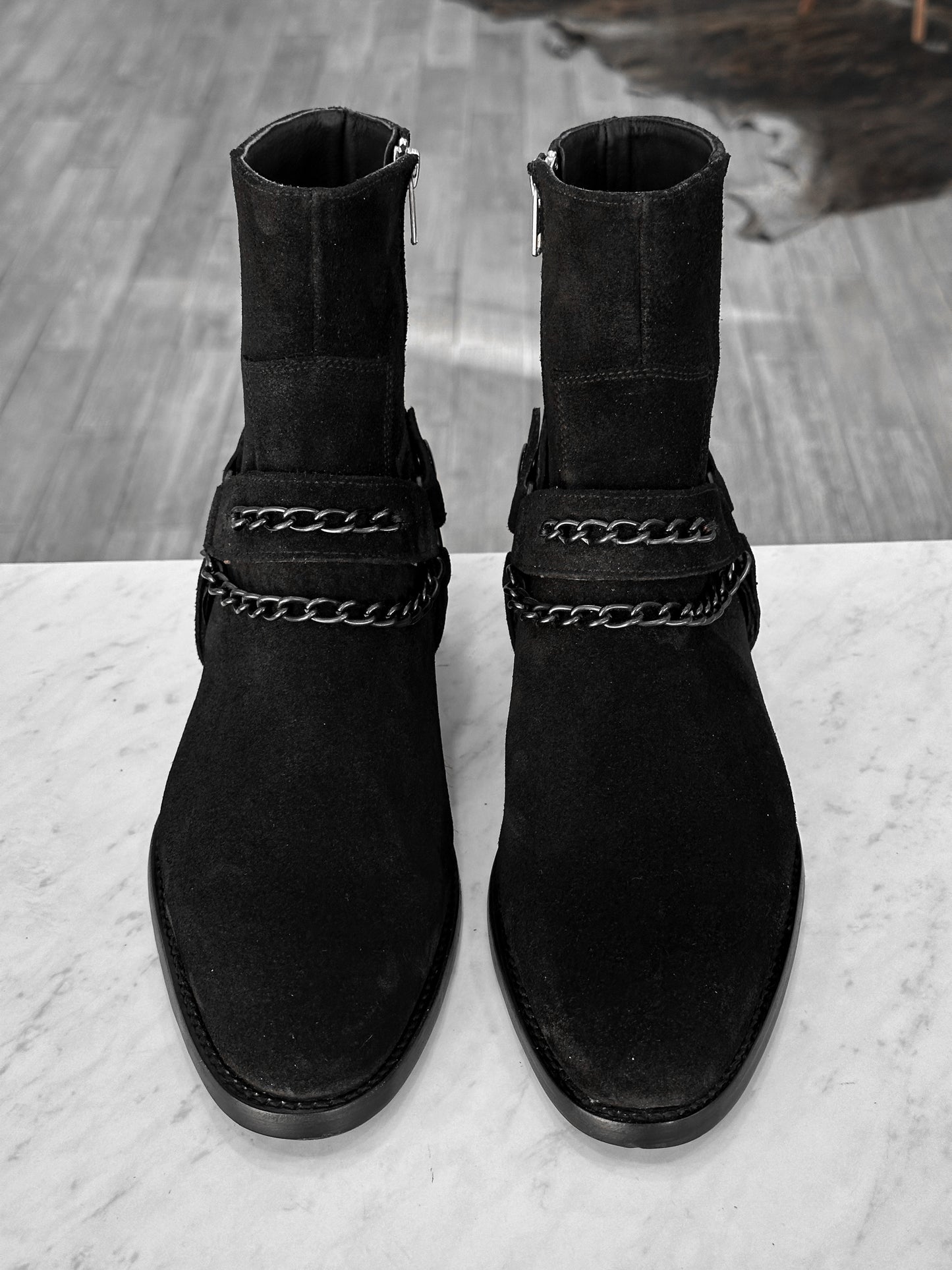 SUEDE ANKLE BOOTS