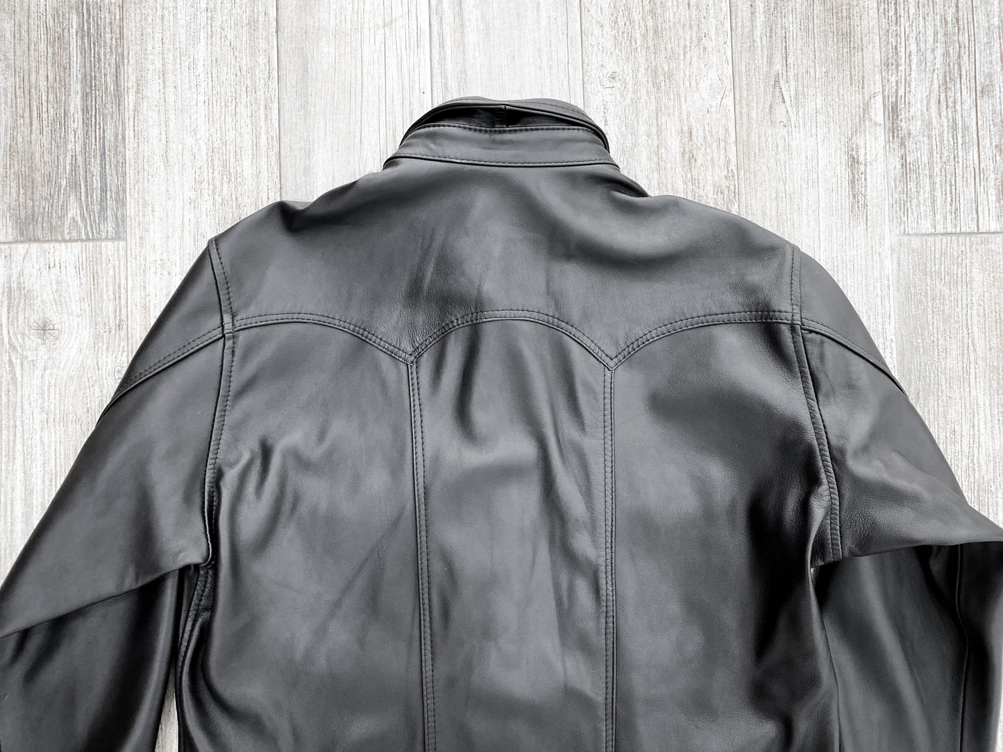 LEATHER OVERSHIRT