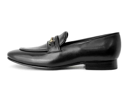 BLACK HORSEBIT LOAFER