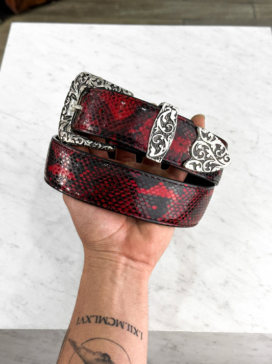 RED SNAKE BELT