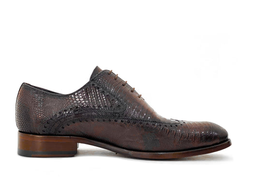 EXOTIC BROWN LIZARD BLUCHER