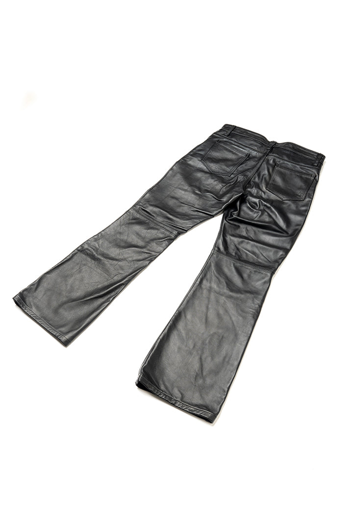 LEATHER PANTS ( FLARE CUT)