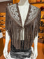 PONCHO BORDADOS CAFÉ