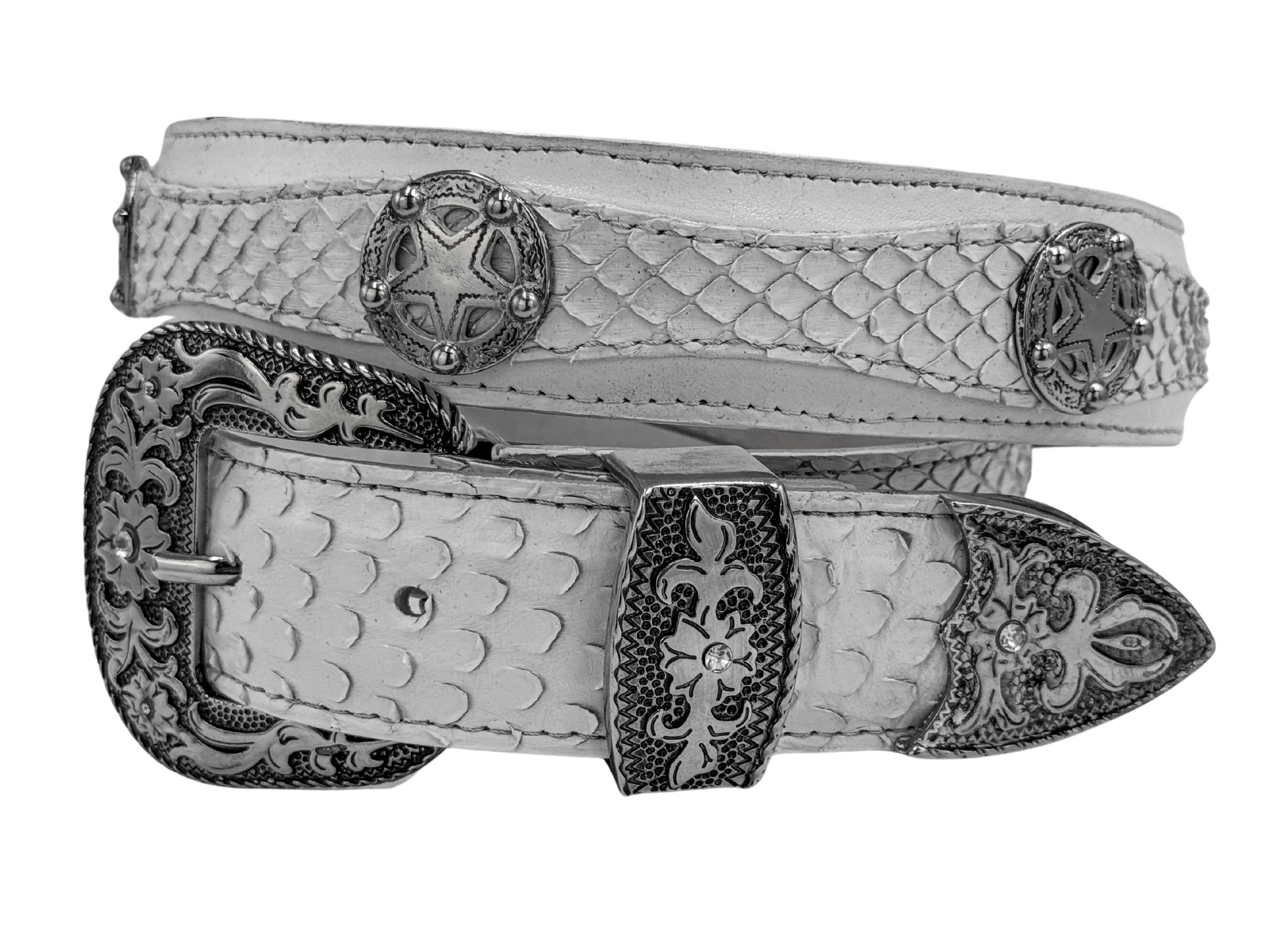 WHITE PYTHON BELT – LuxxeMx