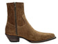 BROWN SUEDE FRINGED