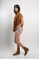 PONCHO ANTE BORDADOS CHESTNUT