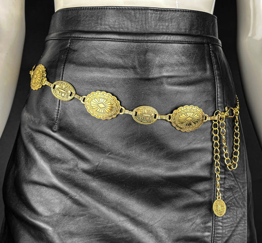 CINTURON WESTERN MUJER DORADO