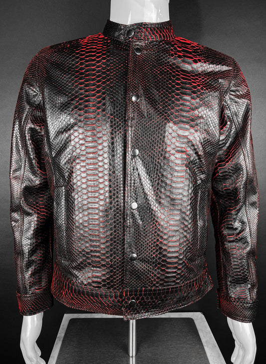 BLACK/RED PYTHON JACKET