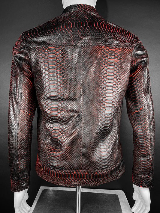 BLACK/RED PYTHON JACKET