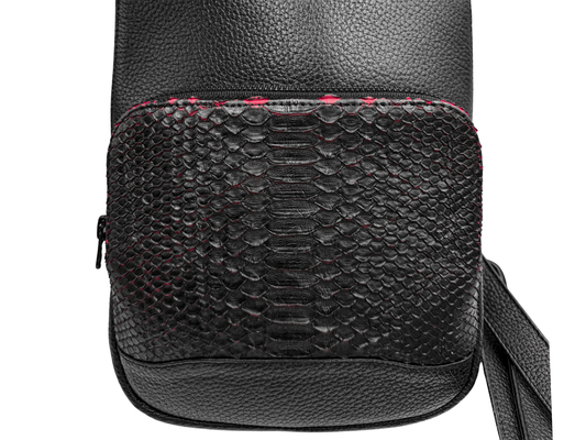 CROSSBODY PITON BLACKCHERRY