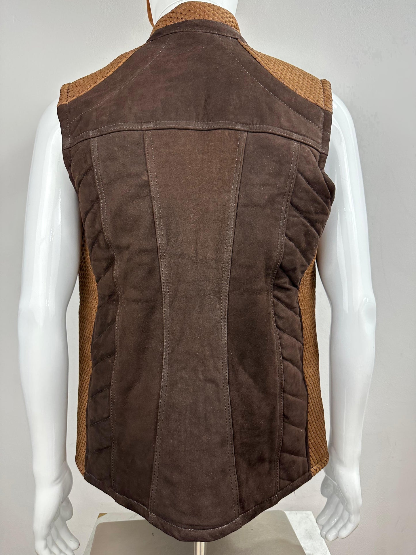 BROWN SUEDE VEST