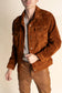 BROWN SUEDE OVERSHIRT