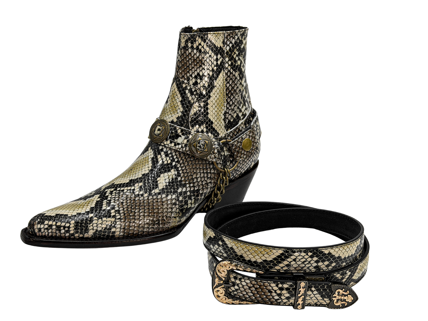 BROWN SNAKE BELT