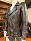 OLD BROWN FRINGED BIKER
