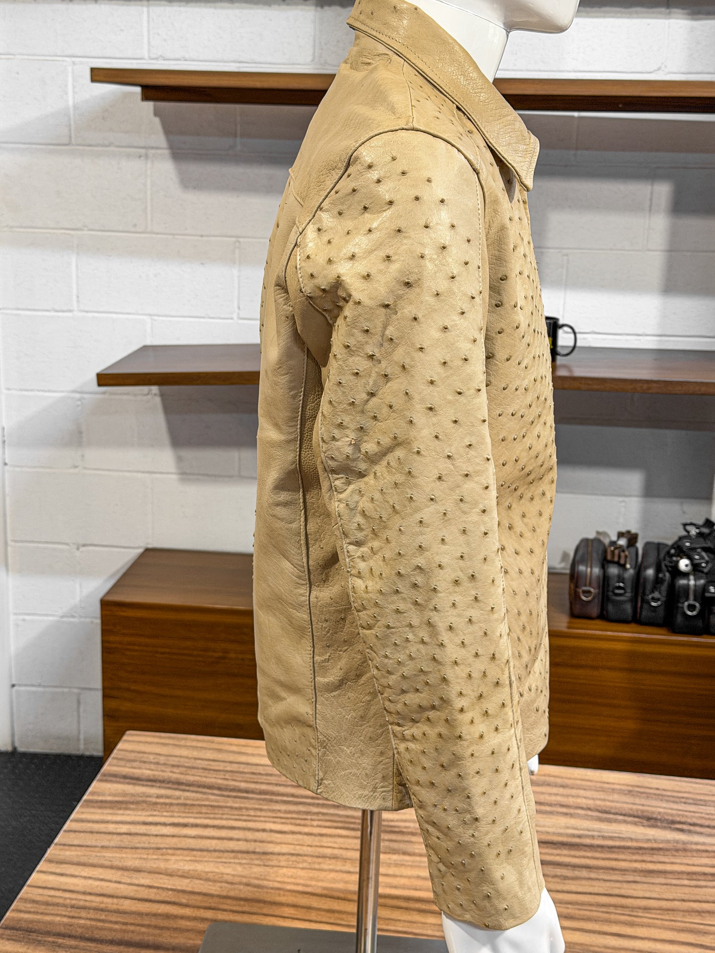 AVESTRUZ BEIGE AVIATOR