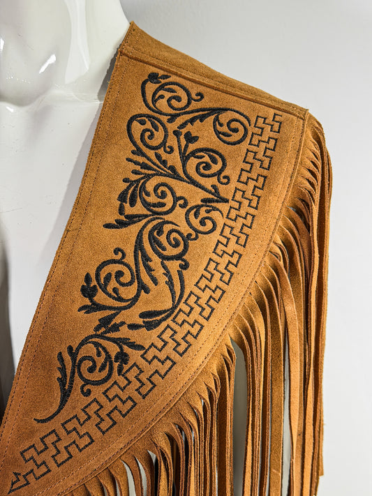 PONCHO ANTE BORDADOS CHESTNUT