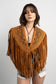 PONCHO ANTE BORDADOS CHESTNUT