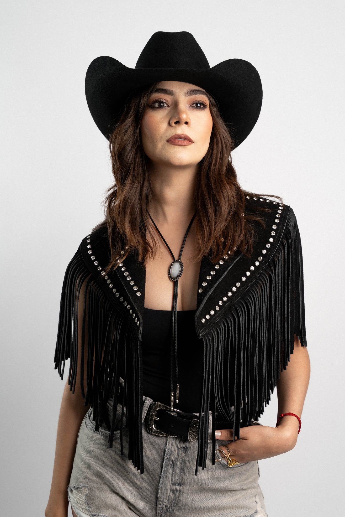 PONCHO FLECOS BRILLOS