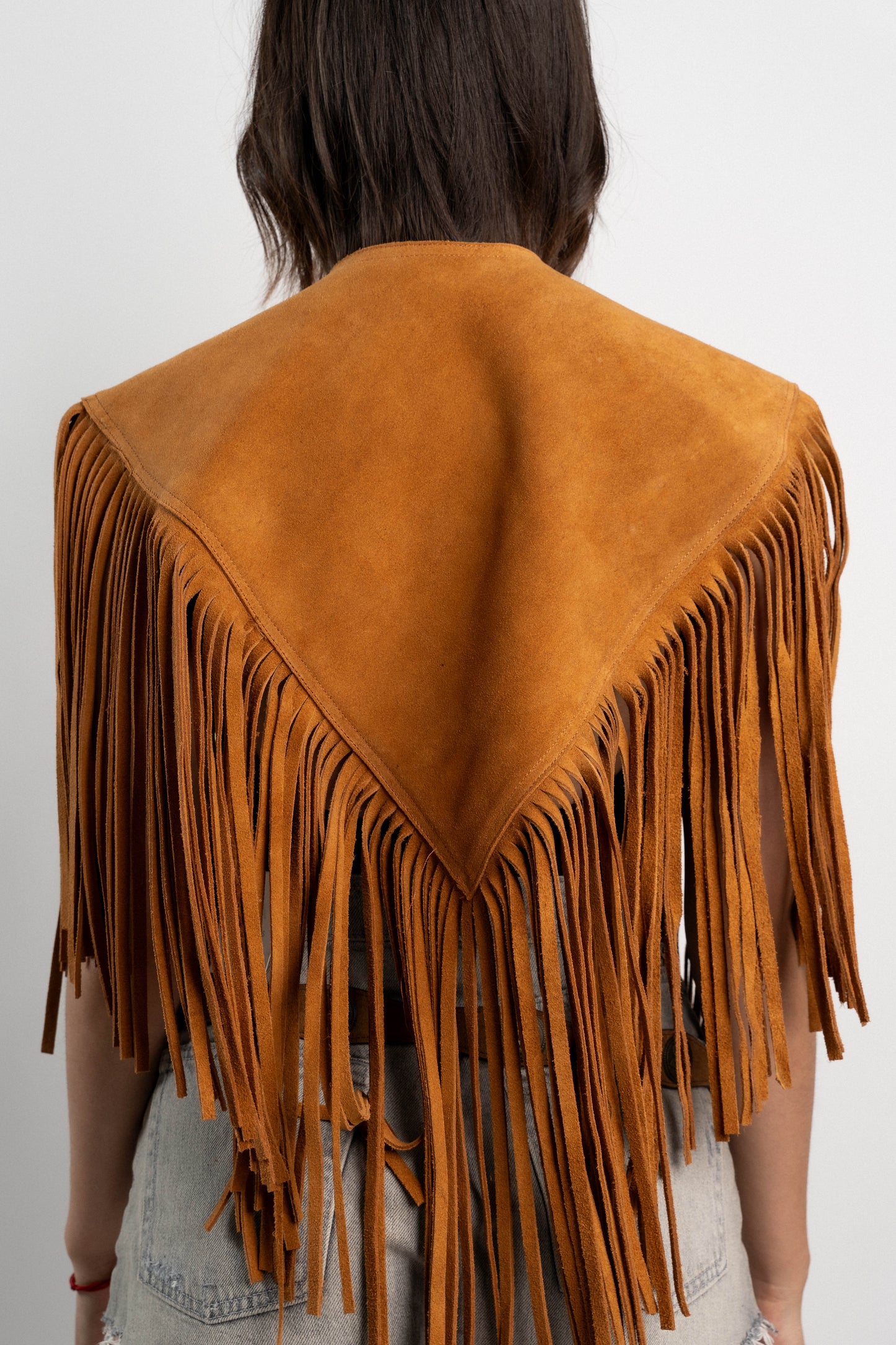 PONCHO ANTE BORDADOS CHESTNUT