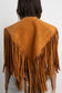 PONCHO ANTE BORDADOS CHESTNUT