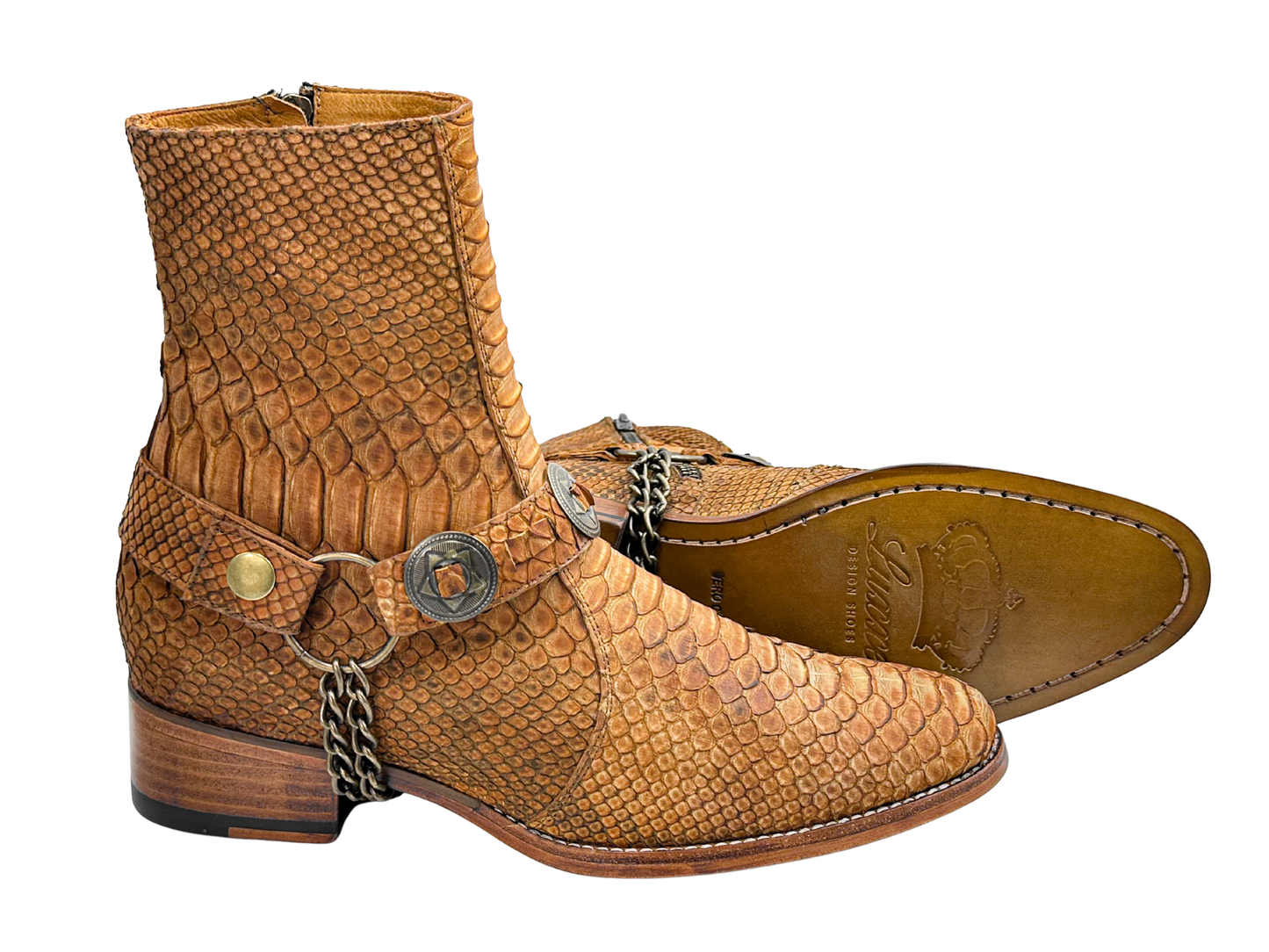 BROWN RUSTIC CANNES PYTHON