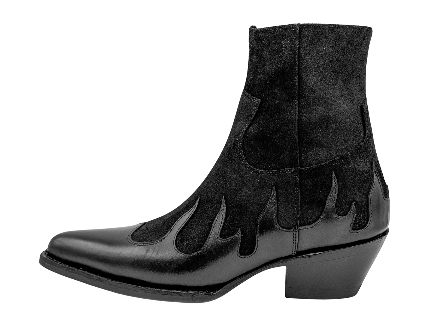 BLACK SUEDE FLAME