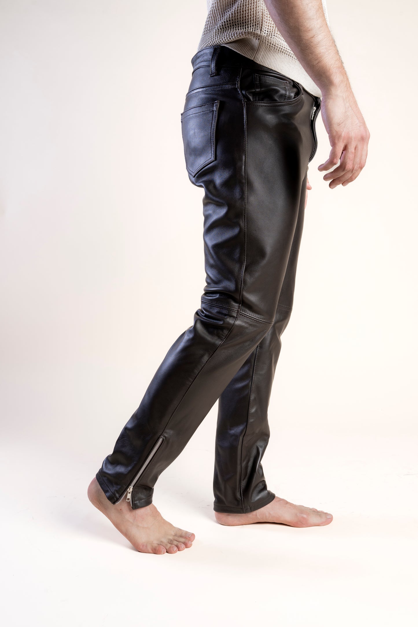 BROWN LEATHER PANTS