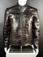 BROWN ALLIGATOR JACKET