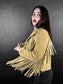 BEIGE FRINGED JACKET