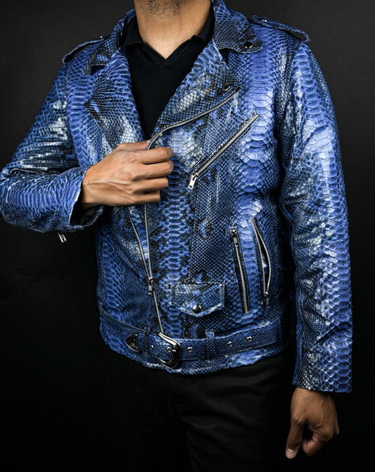 BLUE PYTHON BIKER