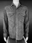 GREY SUEDE OVERSHIRT