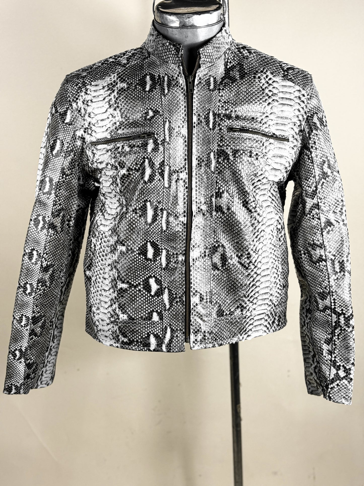 NATURAL PYTHON JACKET – LuxxeMx