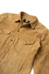 BEIGE SUEDE OVERSHIRT