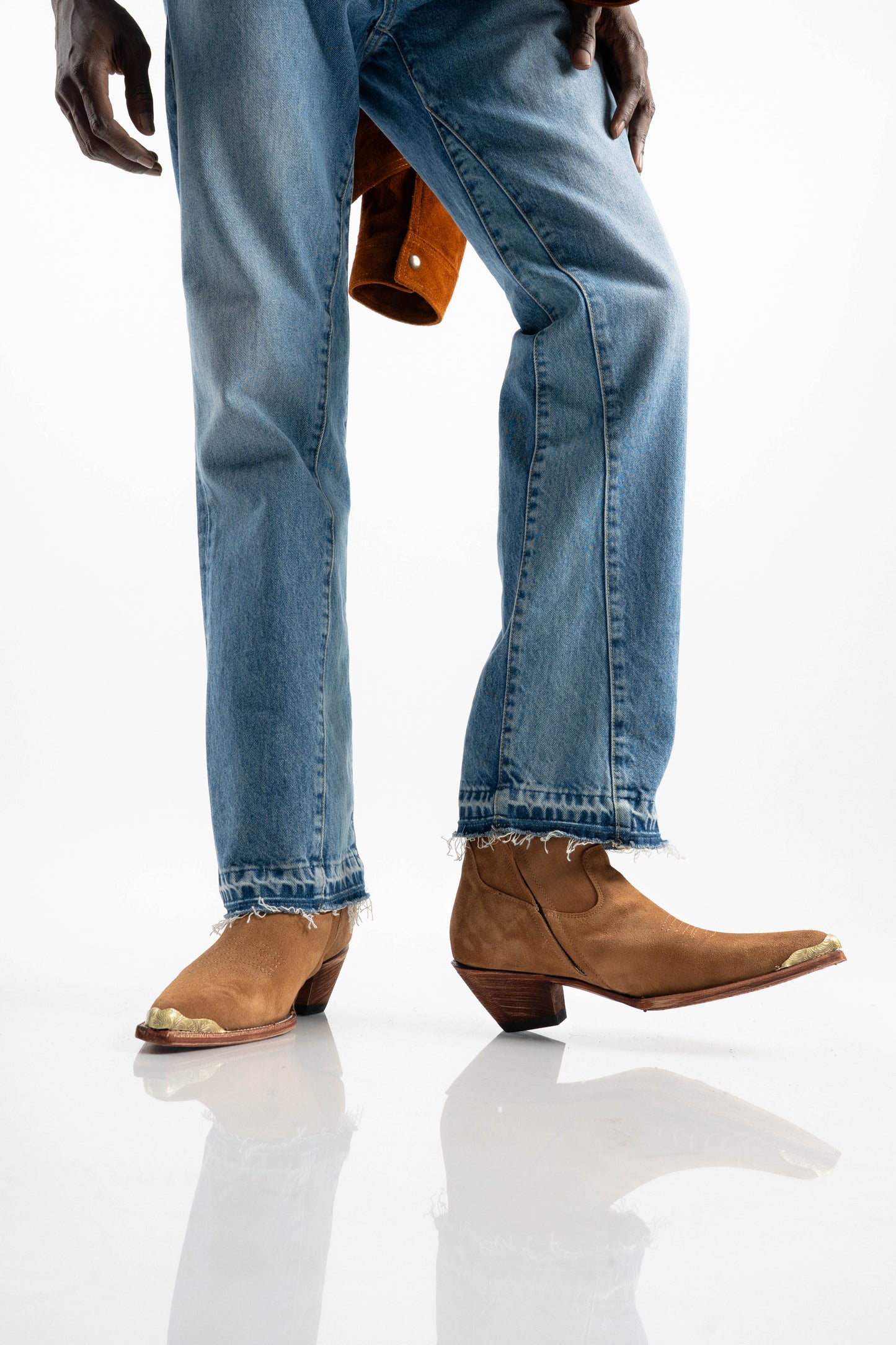 WESTERN METAL SUEDE
